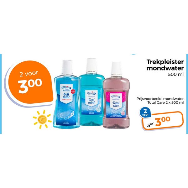 Trekpleister mondwater