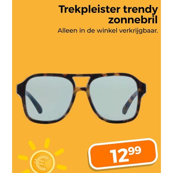 Trekpleister trendy zonnebril