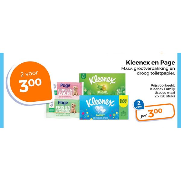 Kleenex en Page