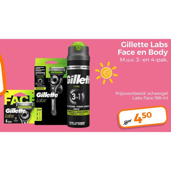 Gillette Labs Face en Body scheergel
