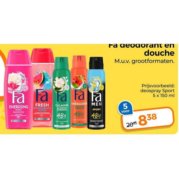 Fa deodorant en douche