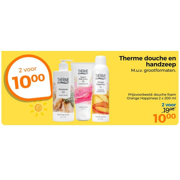 Therme douche en handzeep