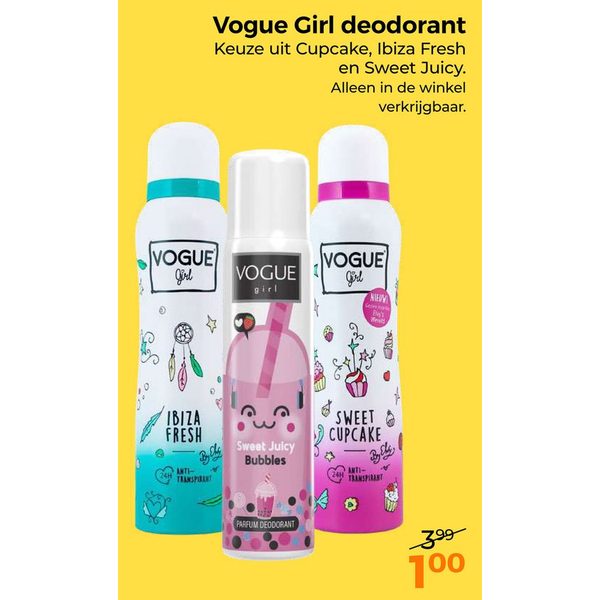 Vogue Girl deodorant