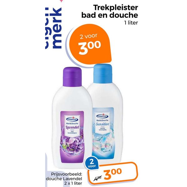 Trekpleister bad en douche