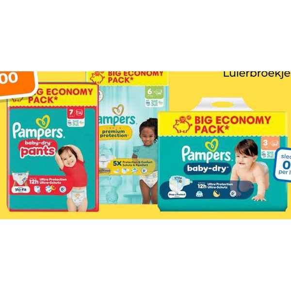 Pampers luiers en luierbroekjes big pack