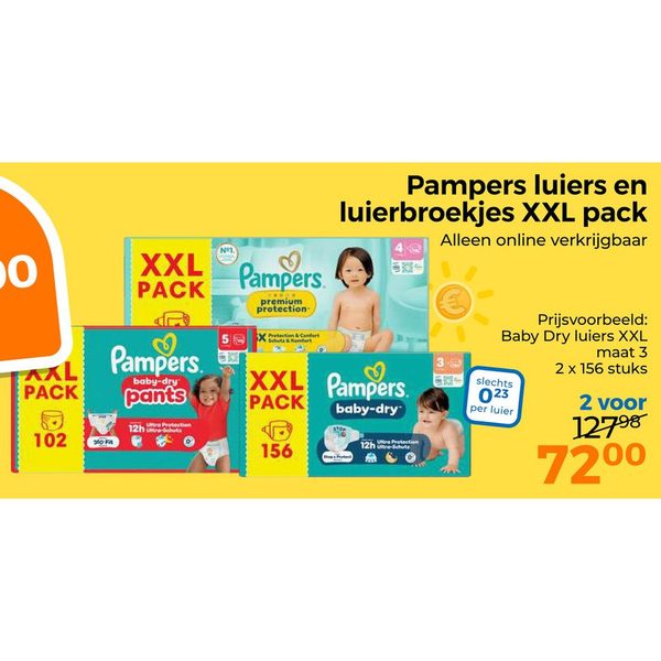 Pampers luiers en luierbroekjes XXL pack