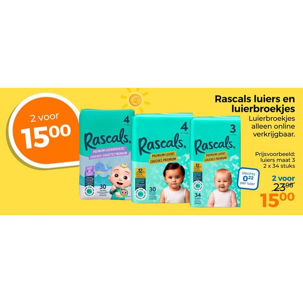 Rascals luiers en luierbroekjes