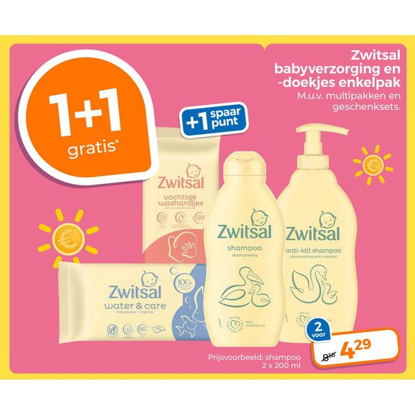 Zwitsal babyverzorging en -doekjes