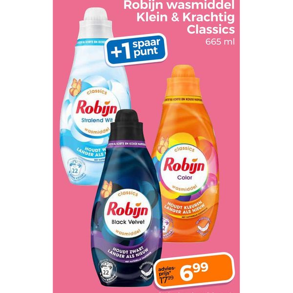 Robijn wasmiddel Klein & Krachtig Classics