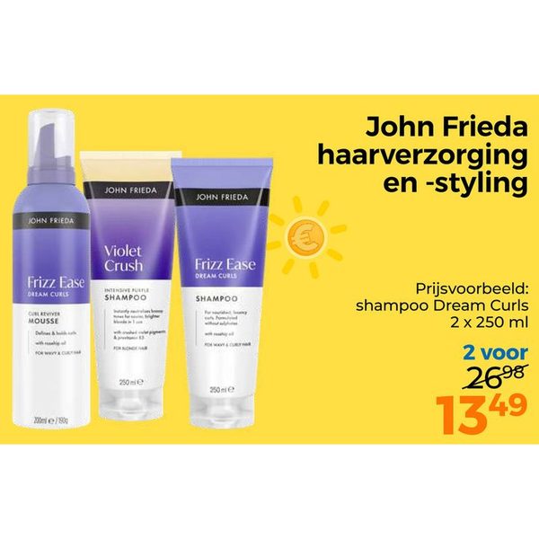 Frizz Ease en Violet Crush haarverzorging
