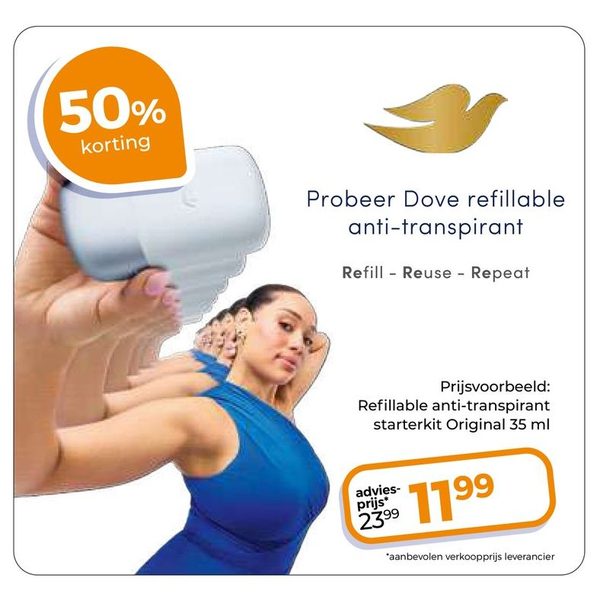 Refillable anti-transpirant starterkit Original