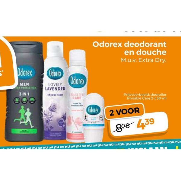 Odorex deodorant en douche