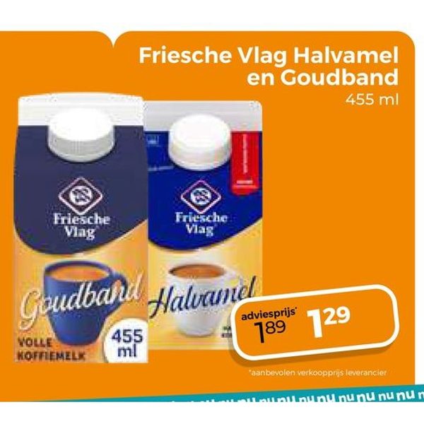 Friesche Vlag Halvamel en Goudband