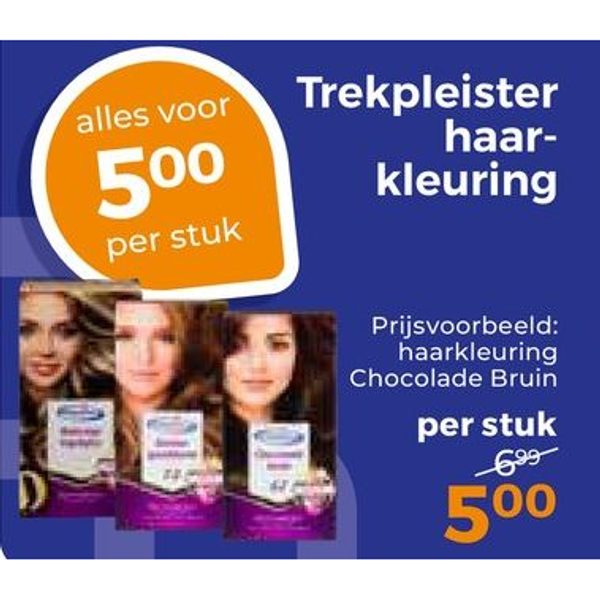 Trekpleister haarkleuring