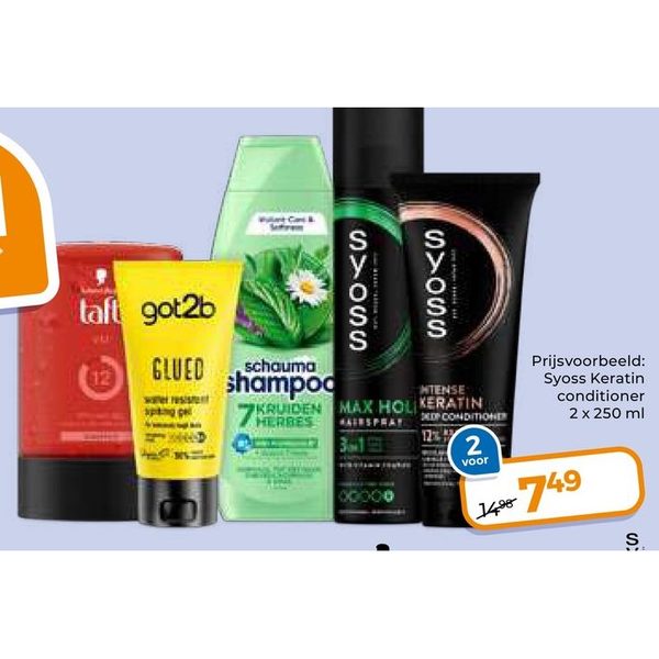 Taft, got2b, Syoss, Schauma assortiment