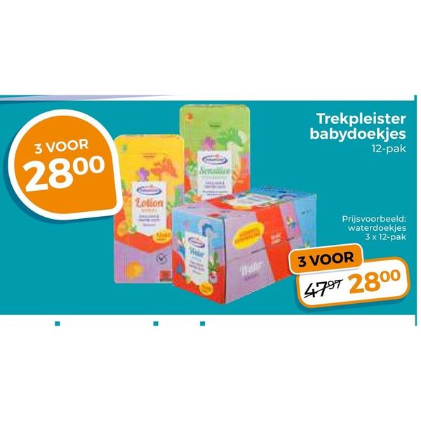 Trekpleister babydoekjes