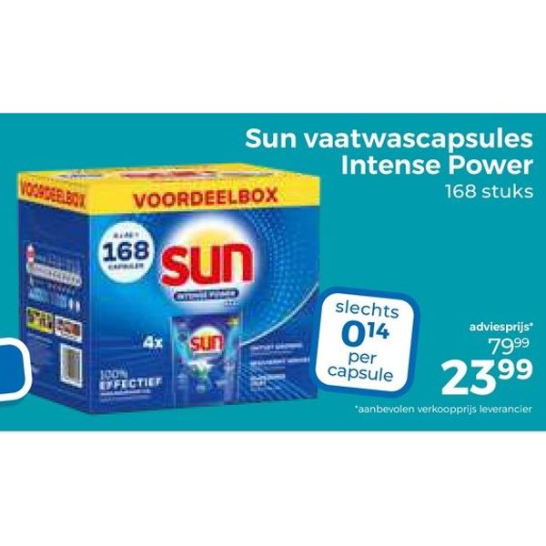 Sun vaatwascapsules Intense Power