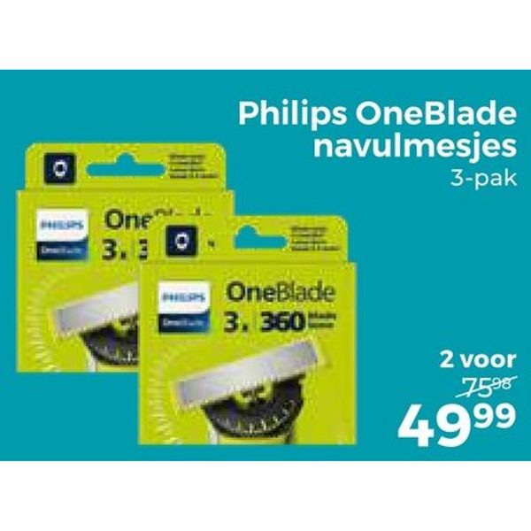 Philips OneBlade navulmesjes