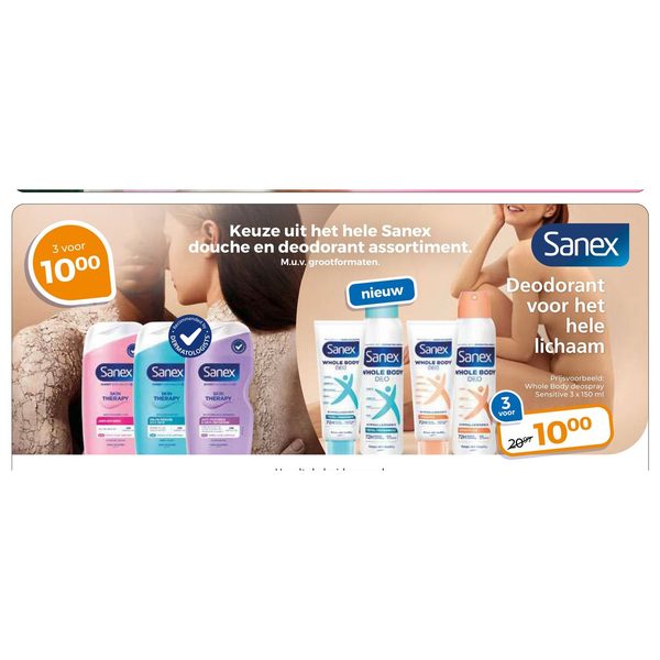 Sanex douche en deodorant assortiment