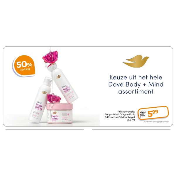 Body + Mind Dragon Fruit & Primrose Oil douchegel