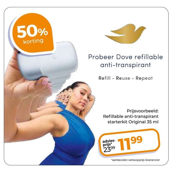 Refillable anti-transpirant starterkit Original