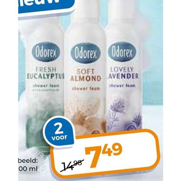 Odorex shower foam