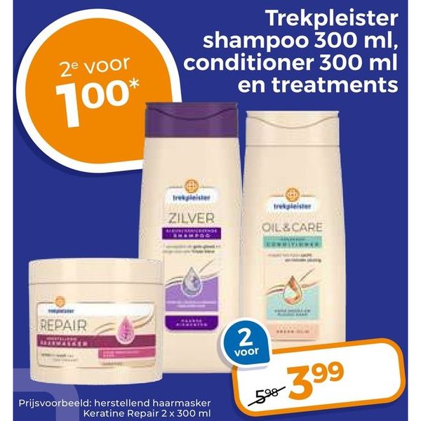 Trekpleister shampoo, conditioner en treatments