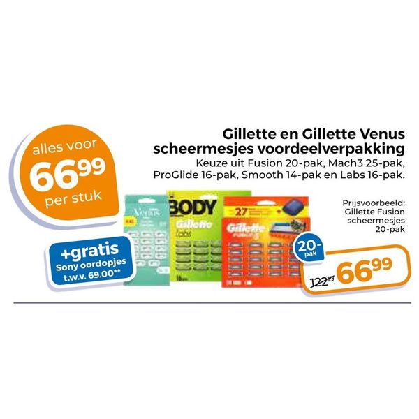 Gillette en Gillette Venus scheermesjes voordeelverpakking