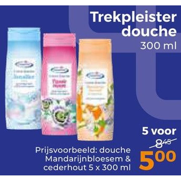 Trekpleister douche
