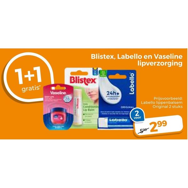 Blistex, Labello en Vaseline lipverzorging