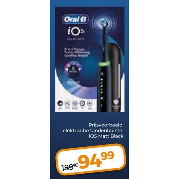 Oral-B elektrische tandenborstel iO5 Matt Black