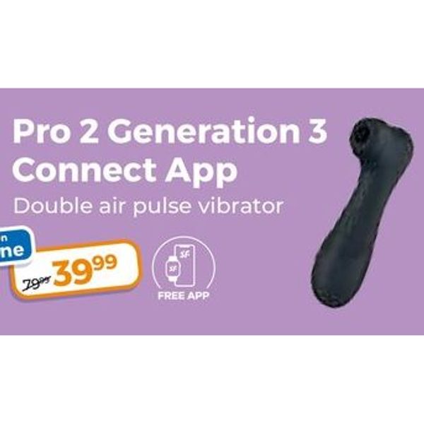 Pro 2 Generation 3 Connect App Double air pulse vibrator