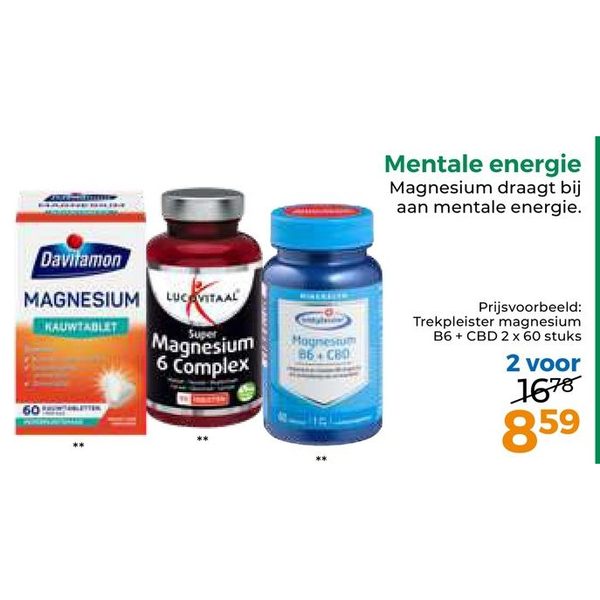 Trekpleister magnesium B6 + CBD