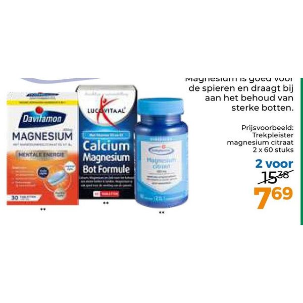 Trekpleister magnesium citraat