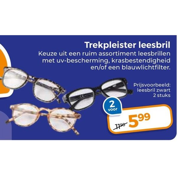 Trekpleister leesbril