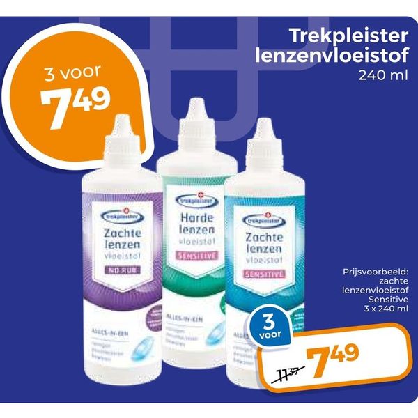 Trekpleister lenzenvloeistof