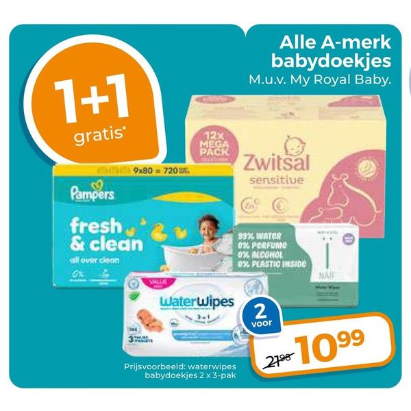 Alle A-merk babydoekjes