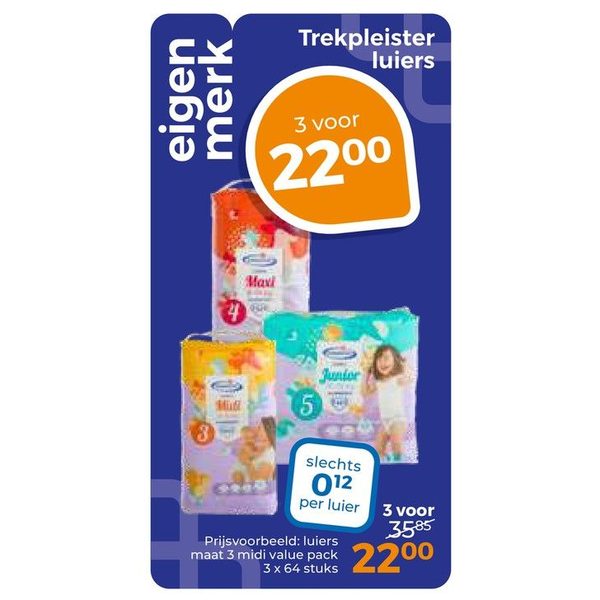 Trekpleister luiers