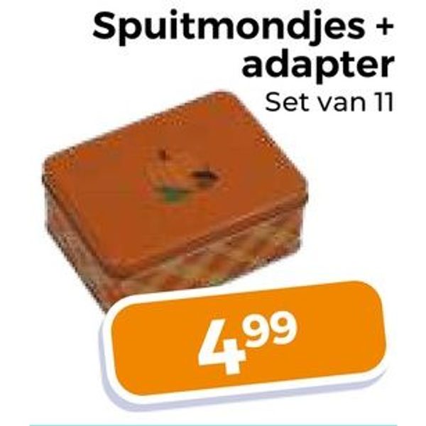 Spuitmondjes + adapter
