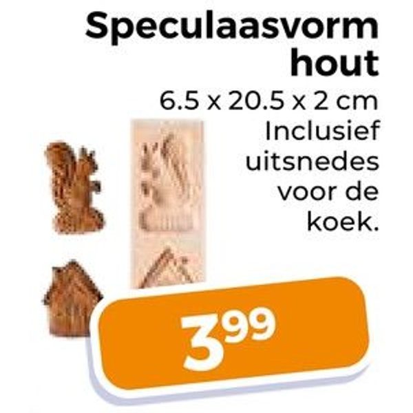 Speculaasvorm hout