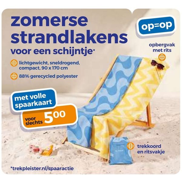Zomerse strandlakens