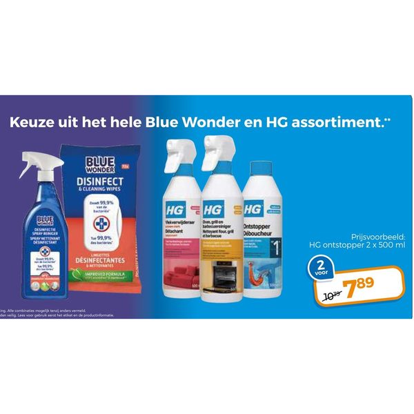 Blue Wonder en HG assortiment