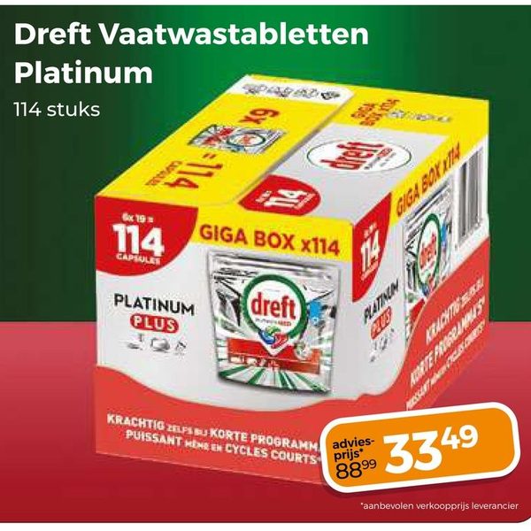 Dreft Vaatwastabletten Platinum