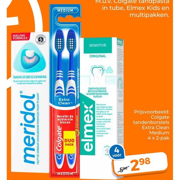 Elmex, Meridol en Colgate mondverzorging