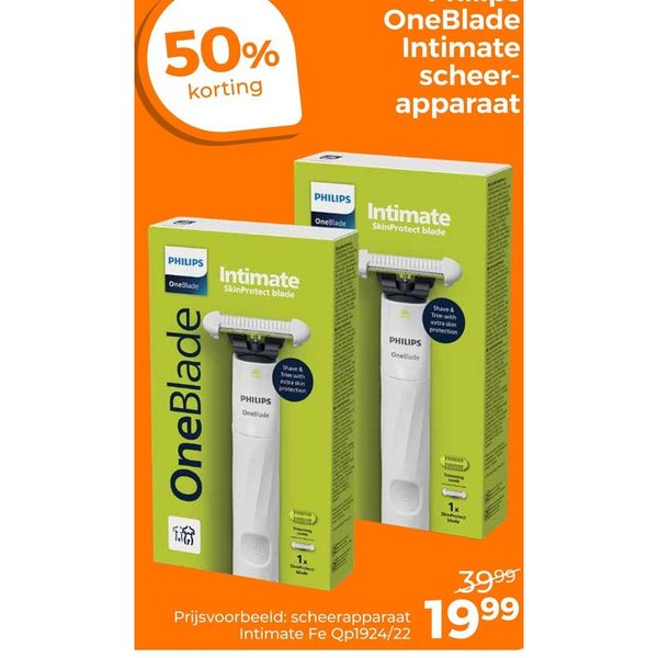 Philips OneBlade Intimate scheerapparaat