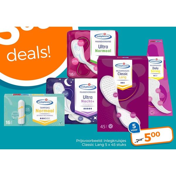 Trekpleister menstruatie artikelen
