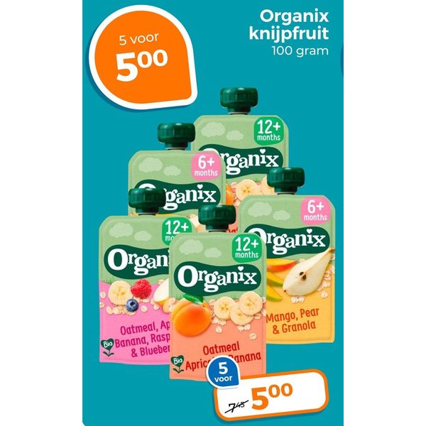 Organix knijpfruit
