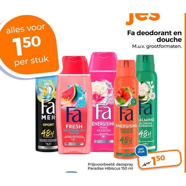 Fa deodorant en douche