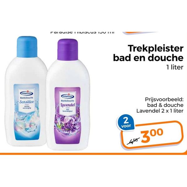 Trekpleister bad en douche