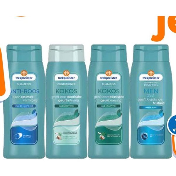 Trekpleister shampoo en conditioner